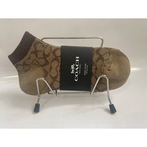 NWT COACH Signature Ankle Length Socks Style No. C9136 (2 Pairs)